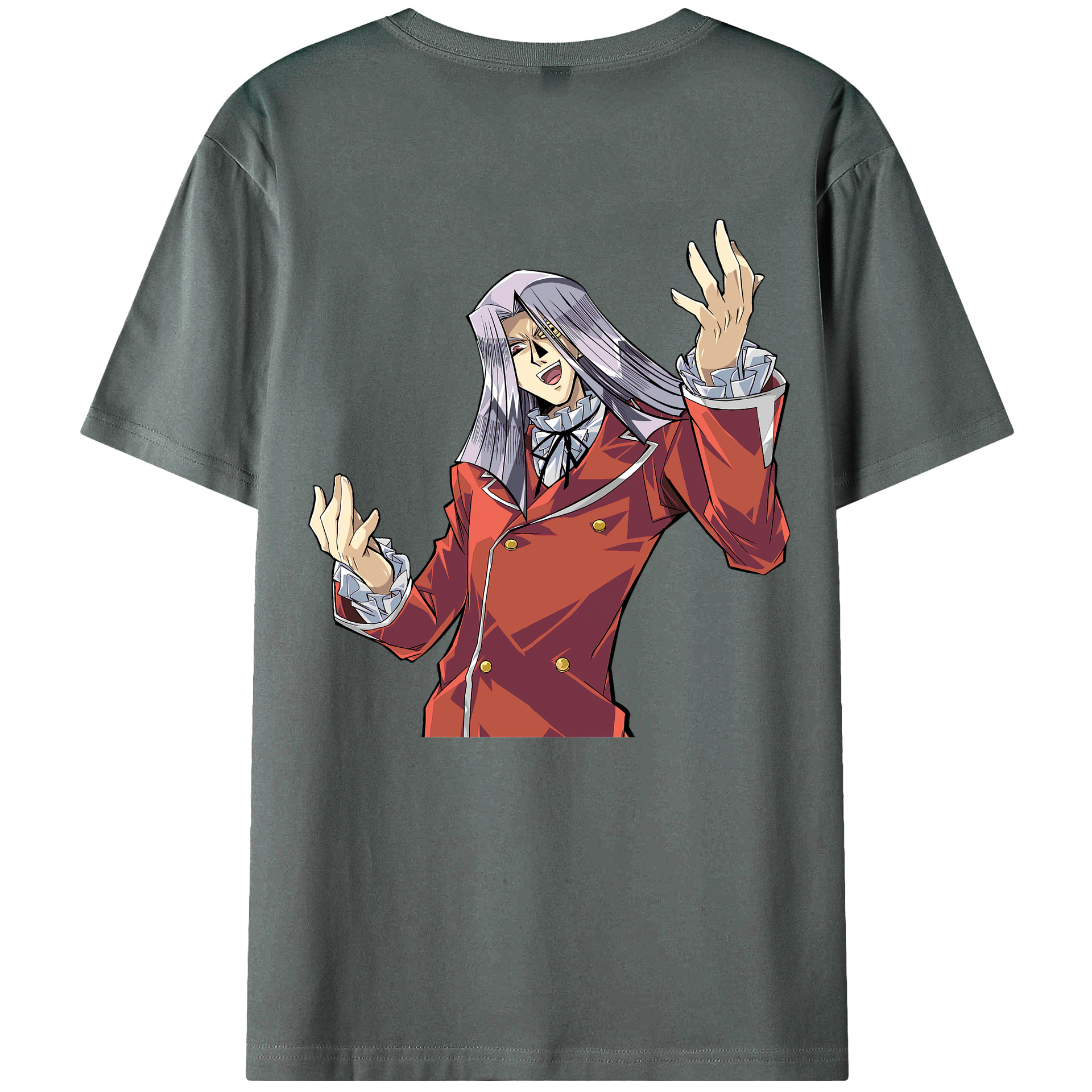 （画像用） 遊☆戯☆王 Yu-Gi-Oh! 綿100％ メンズ半袖Tシャツ（バックプリント） 通気性